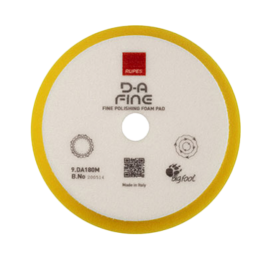 Фото Rupes мягкий поролоновый полировальный круг желтый (липучка) 150/180 мм