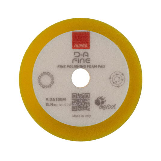 Фото Rupes диск полировальный поролоновый диск  80/100 мм, средней жесткости желтый