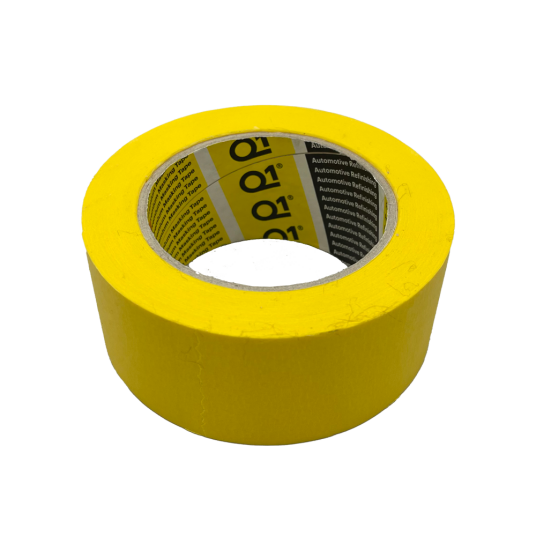 Фото Q1 Premium малярная лента водостойкая 110°, желтая, 48 мм*50 м